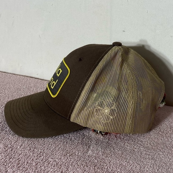 The Classics Brown Berta Brand Mesh Back Snap Back Trucker Hat - Picture 3 of 12